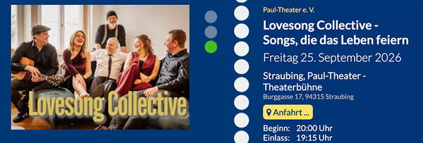 Zum Ticket für Lovesong Collective in Straubing